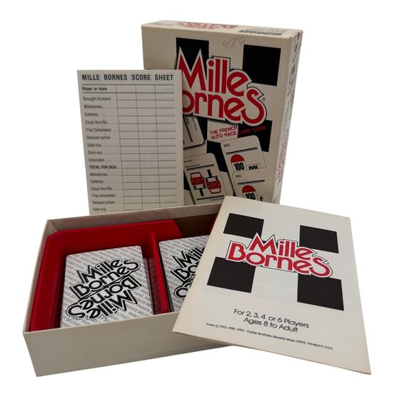 Vintage Mille Bornes Card Game 1982 Parker Brothers Complete - Picture 1 of 5